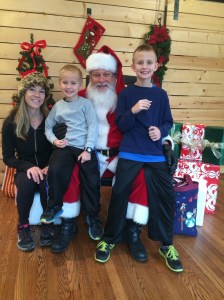 Asking Santa for basketball gear for the boys and Pilates clothes for me!
